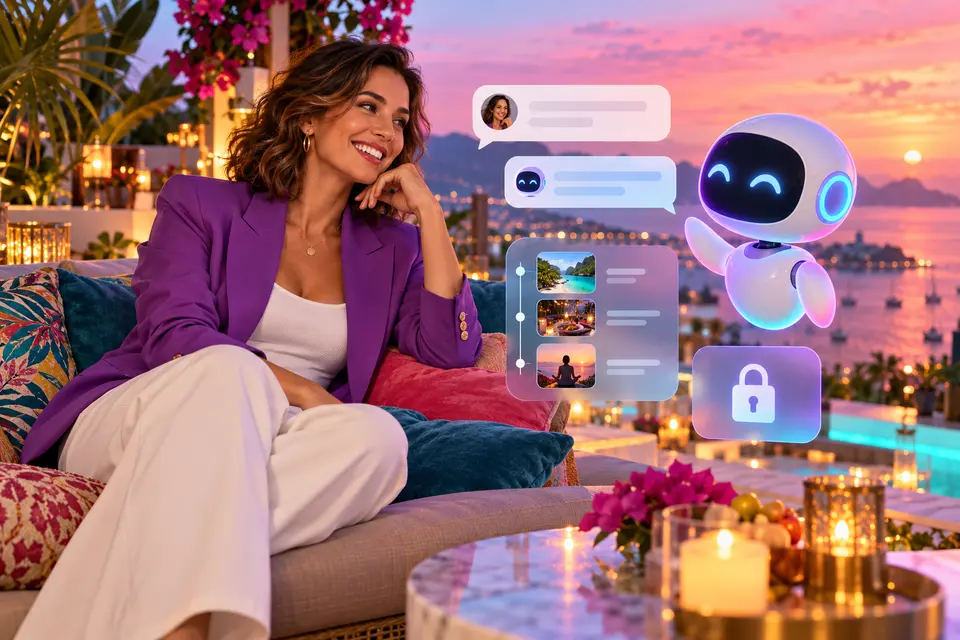Adult user reviewing AI companion conversation memory and privacy controls